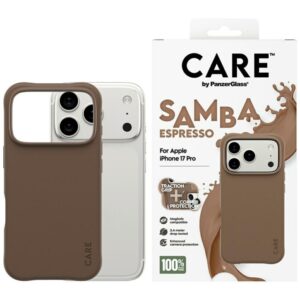 Citas preces Panzer Glass  CARE by PanzerGlass Fashionable Samba MagSafe Case for iPhone 17 Pro - Brown 