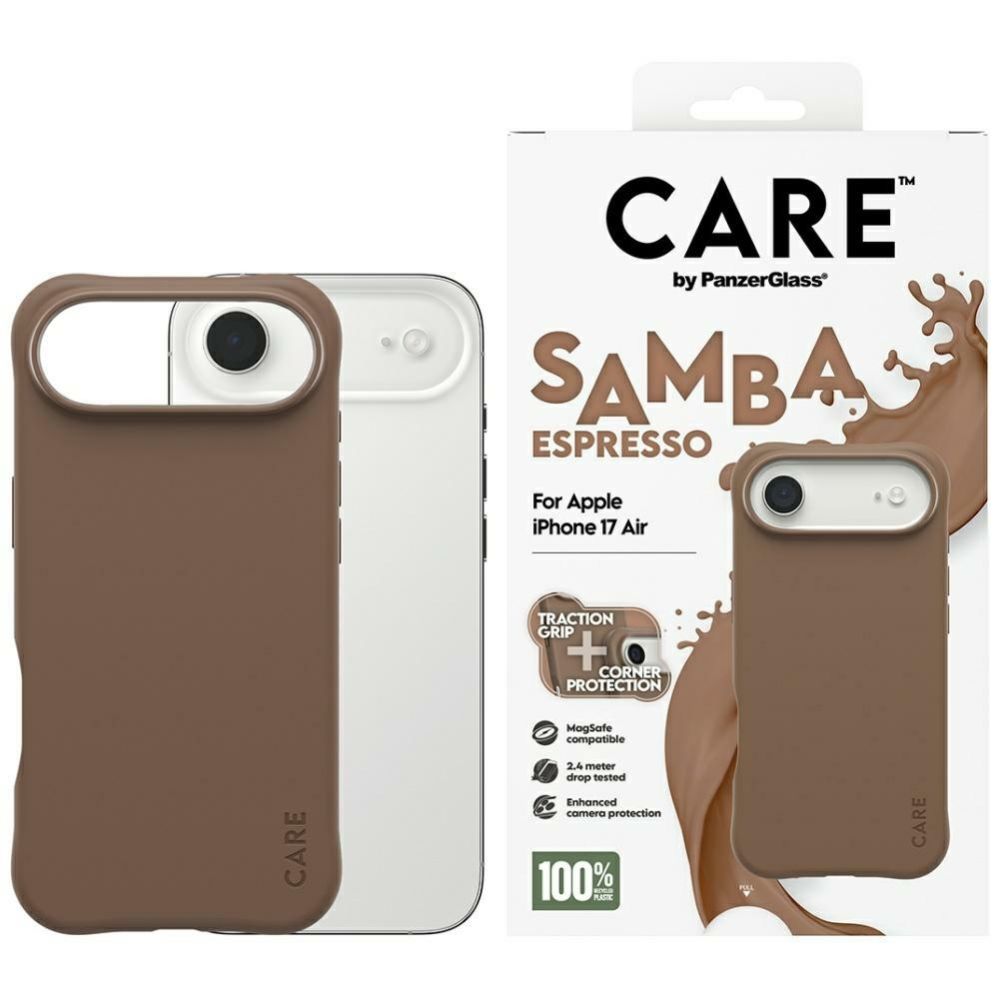 Citas preces Panzer Glass CARE by PanzerGlass Fashionable Samba MagSafe Case for iPhone Air - Brown