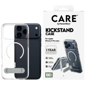 Citas preces Panzer Glass  CARE by PanzerGlass Feature Case w. Kickstand MagSafe for iPhone 17 Pro Max - Clear 