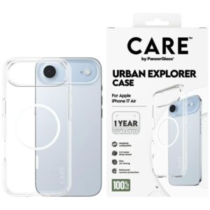 Kitos prekės Panzer Glass  CARE by PanzerGlass Flagship Urban Explorer Case w. White MagSafe for iPhone Air - Transparent 