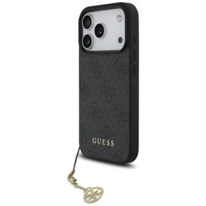 Kitos prekės Guess  Guess 4G Charms Collection MagSafe case for iPhone 17 Pro - black 