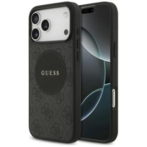 Kitos prekės Guess  Guess 4G Circle Classic Logo MagSafe case for iPhone 17 Pro Max - black 