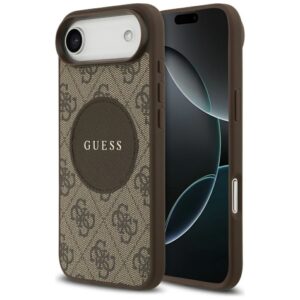 Kitos prekės Guess  Guess 4G Circle Classic Logo MagSafe case for iPhone Air - brown 