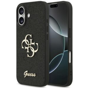 Kitos prekės Guess  Guess Fixed Glitter Big 4G case for iPhone 17 - black 