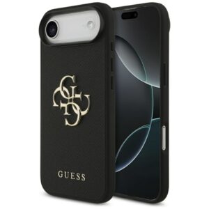Kitos prekės Guess  Guess Grained Big 4G & Classic Logo case for iPhone Air - black 