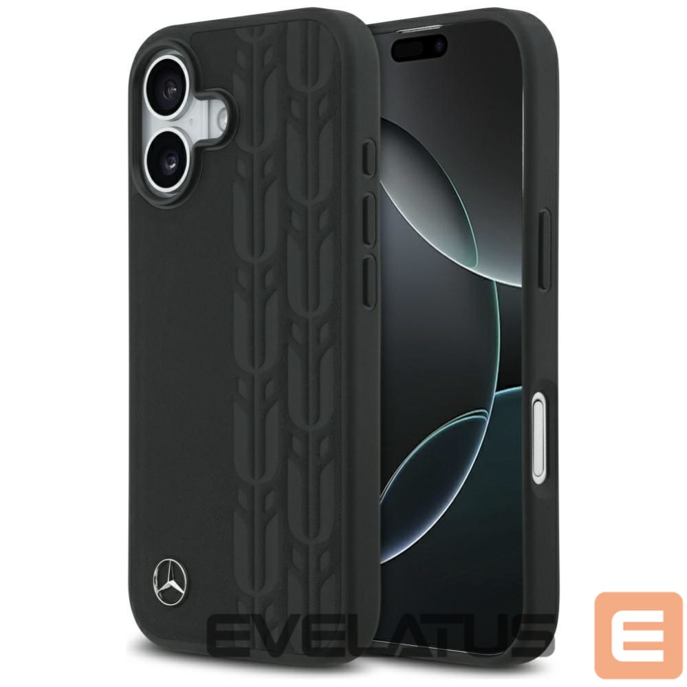 Muud kaubad Mercedes-Benz Mercedes Leather Laurel Leaves MagSafe Case for iPhone 17 - Black