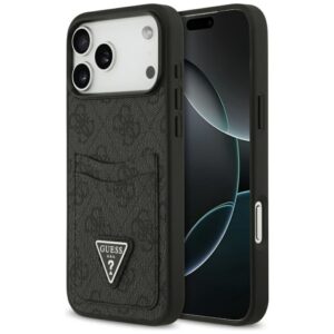 Kitos prekės Guess  Guess 4G nauble Card Triangle case for iPhone 17 Pro Max - black 