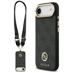 Kitos prekės Guess  Guess 4G Strass Logo & Big Strap Metal Buttons MagSafe Case for iPhone Air - Black 