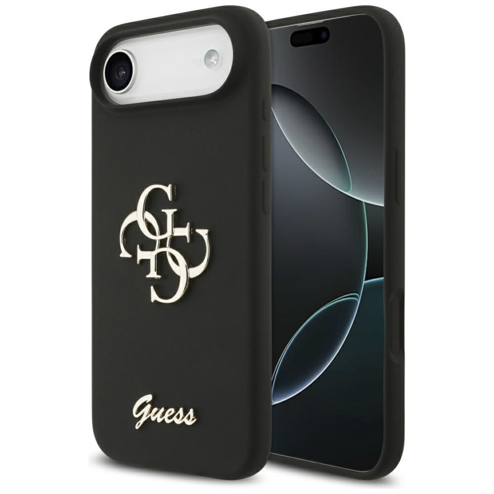 Citas preces Guess Guess Silicone Big 4G Script case for iPhone Air - black