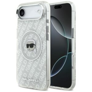 Citas preces Karl Lagerfeld  Karl Lagerfeld IML Karl Head Logo MagSafe iPhone Air Case - Gray 