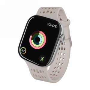 Kitos prekės Decoded  Decoded Silicone Ares O Band for Apple Watch 40/41/42 mm - Beige 
