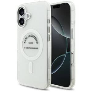 Kitos prekės Karl Lagerfeld  Karl Lagerfeld IML Karl RSG Logo MagSafe Case for iPhone 17 - Transparent 