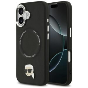 Citas preces Karl Lagerfeld  Karl Lagerfeld Karl Pin MagSafe Case for iPhone 17 - Black 