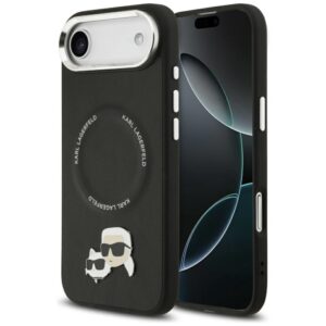 Citas preces Karl Lagerfeld  Karl Lagerfeld Karl & Choupette Pins MagSafe Case for iPhone Air - Black 