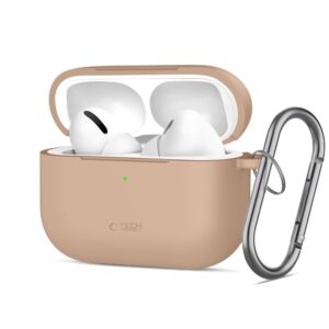 Citas preces Tech-Protect  Tech-Protect Silicone Hook Case for AirPods Pro - Beige 