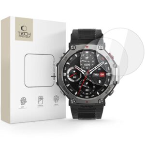 Citas preces Tech-Protect  Tech-Protect Glass Fit+ 2-pack Tempered Glass Amazfit T-Rex 3 Pro 48mm - Transparent 