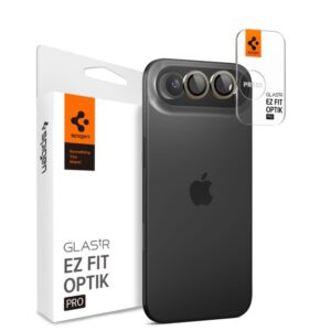 Citas preces Spigen  Spigen Optik Pro GLAS.TR ”EZ FIT” Camera Cover 2-pack for iPhone Air - Gold 