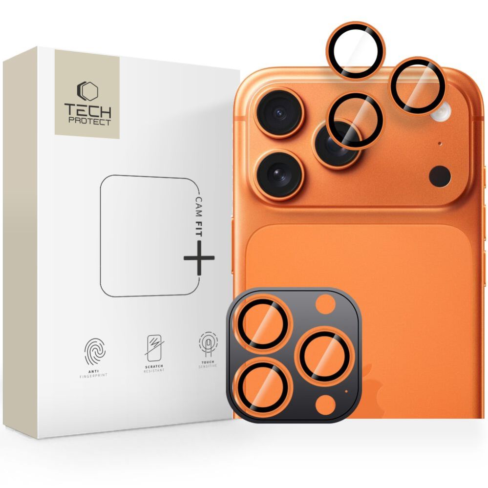 Muud kaubad Tech-Protect Tech-Protect Camring Fit+ Camera Cover for iPhone 14 Pro / Max / 15 Pro / Max / 16 Pro / Max / 17 Pro / Max - Orange
