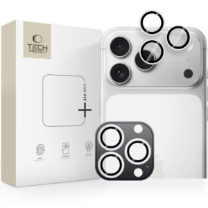Citas preces Tech-Protect  Tech-Protect Camring Fit+ Camera Cover for iPhone 14 Pro / Max / 15 Pro / Max / 16 Pro / Max / 17 Pro / Max - Silver 