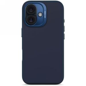 Kitos prekės Decoded  Decoded AntiMicrobial Silicone Backcover Case with MagSafe for iPhone 16 - Navy Blue 