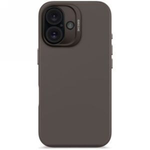 Citas preces Decoded  Decoded AntiMicrobial Silicone Backcover with MagSafe for iPhone 16 - Dark Brown 