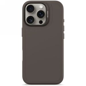 Kitos prekės Decoded  Decoded AntiMicrobial Silicone Stacks Backcover with MagSafe for iPhone 16 Pro - Dark Brown 