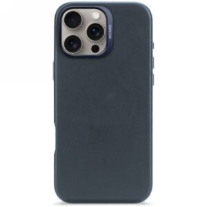 Citas preces Decoded  Decoded Leather Backcover MagSafe case for iPhone 16 Pro Max - navy blue 