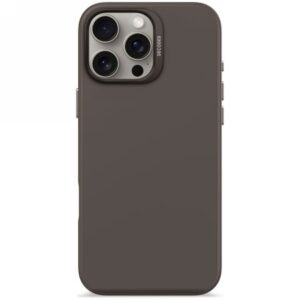 Citas preces Decoded  Decoded AntiMicrobial Silicone Backcover with MagSafe for iPhone 16 Pro Max - Dark Brown 