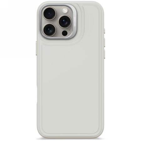 Muud kaubad Decoded Decoded AntiMicrobial Silicone Stacks Backcover Case with MagSafe for iPhone 16 Pro Max - Gray