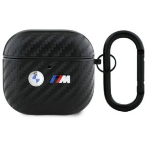 Другие товары BMW  BMW Carbon Double Metal Logo Case for AirPods 4 - Black 