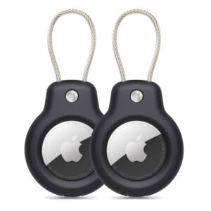 Citas preces Tech-Protect  Tech-Protect Rough Vein 2-pack case for Apple AirTag - black 