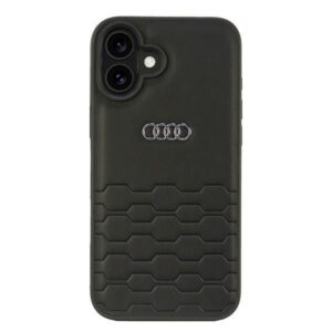 Kitos prekės Audi  Audi Synthetic Leather iPhone 16 Plus 6.7" black/black hardcase AU-TPUPCIP16M-GT/D2-BK 