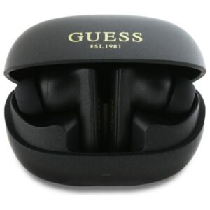 Kitos prekės Guess  Guess Bluetooth headphones GUTWST88MCTGK TWS + docking station black/black Capsule Printed Logo 