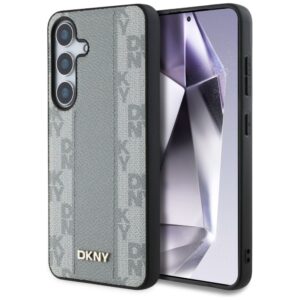 Другие товары DKNY  DKNY Leather Checkered Pattern MagSafe case for Samsung Galaxy S25 taupe 