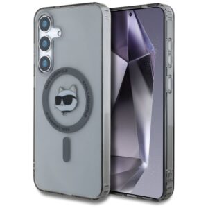 Kitos prekės Karl Lagerfeld  Karl Lagerfeld Button Choupette Head Printed Logo MagSafe Samsung Galaxy S25 case black 