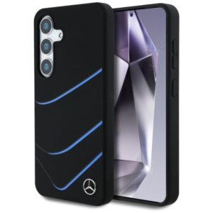 Citas preces Mercedes-Benz  Mercedes Silicone Contrasted Curves MagSafe Case for Samsung Galaxy S25 - Black 