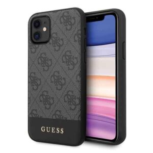 Kitos prekės Guess  Guess 4G Stripe Collection case for iPhone 11 6.1" / Xr - gray 