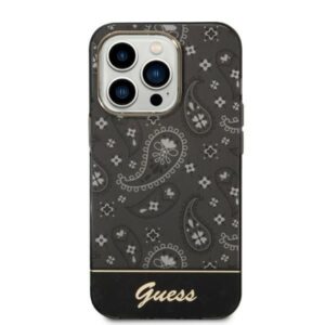 Kitos prekės Guess  Guess Bandana Paisley Case for iPhone 14 Pro Max 6.7" - Black 