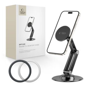 Citas preces Tech-Protect  Tech-Protect DPT100 Magnetic MagSafe Desk Phone Holder - Black 