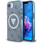 Other goods Guess  Guess IML Metal Glitter 4G Circle Triangle MagSafe Case for iPhone 16e - Blue 