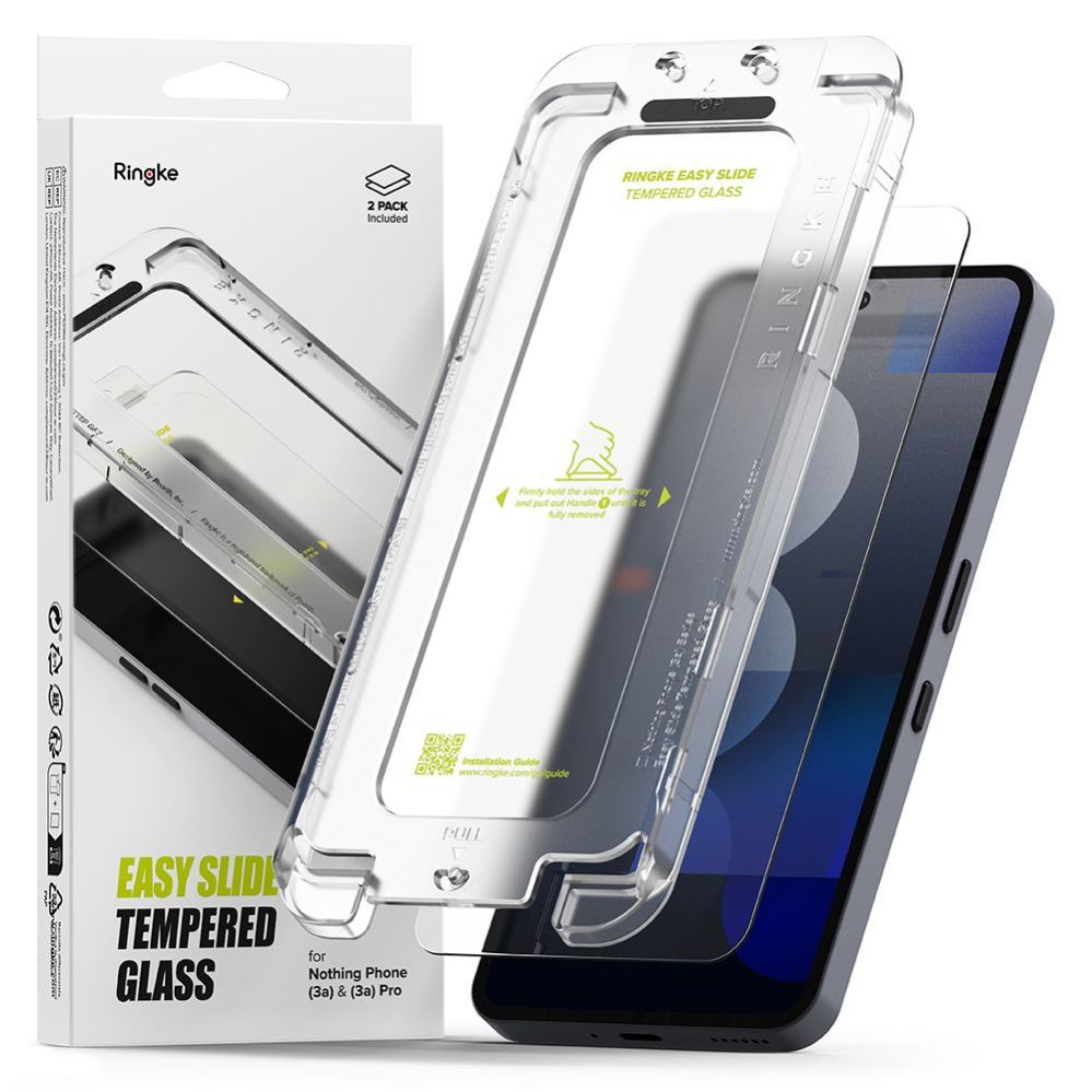 Muud kaubad Ringke Ringke Easy Slide Tempered Glass 2-pack for Nothing Phone 3A / 3A Pro - Clear