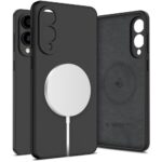 Kitos prekės Tech-Protect  Tech-Protect Liquid Silicone MagSafe case for Samsung Galaxy S25 Edge - black 