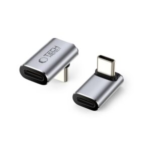 Kitos prekės Tech-Protect  Tech-Protect Ultraboost AA02 USB-C Angled Adapter - Gray 