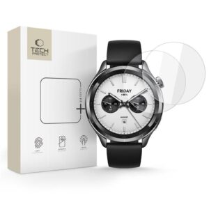 Citas preces Tech-Protect  Tech-Protect Glass Fit+ 2-pack tempered glass for Xiaomi Watch S4 - transparent 