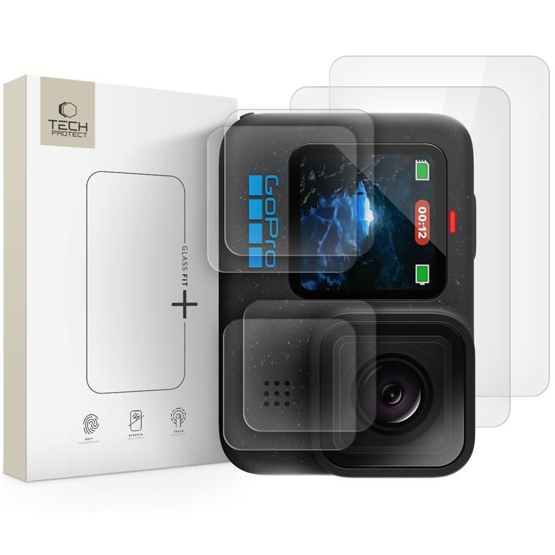 Citas preces Tech-Protect Tech-Protect Glass Fit+ 2-pack tempered glass for GoPro Hero 9 / 10 / 11 / 12 - transparent
