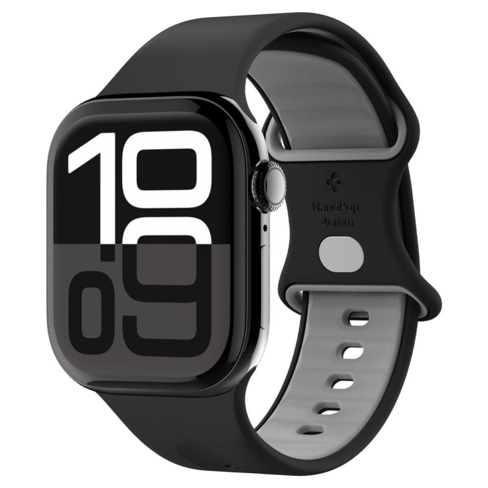 Citas preces Spigen Spigen Nano Pop Strap for Apple Watch 44 / 45 / 46 / 49 mm - Black and Gray