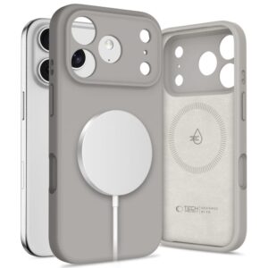 Citas preces Tech-Protect  Tech-Protect Silicone MagSafe Case for iPhone 17 Pro Max - Gray 
