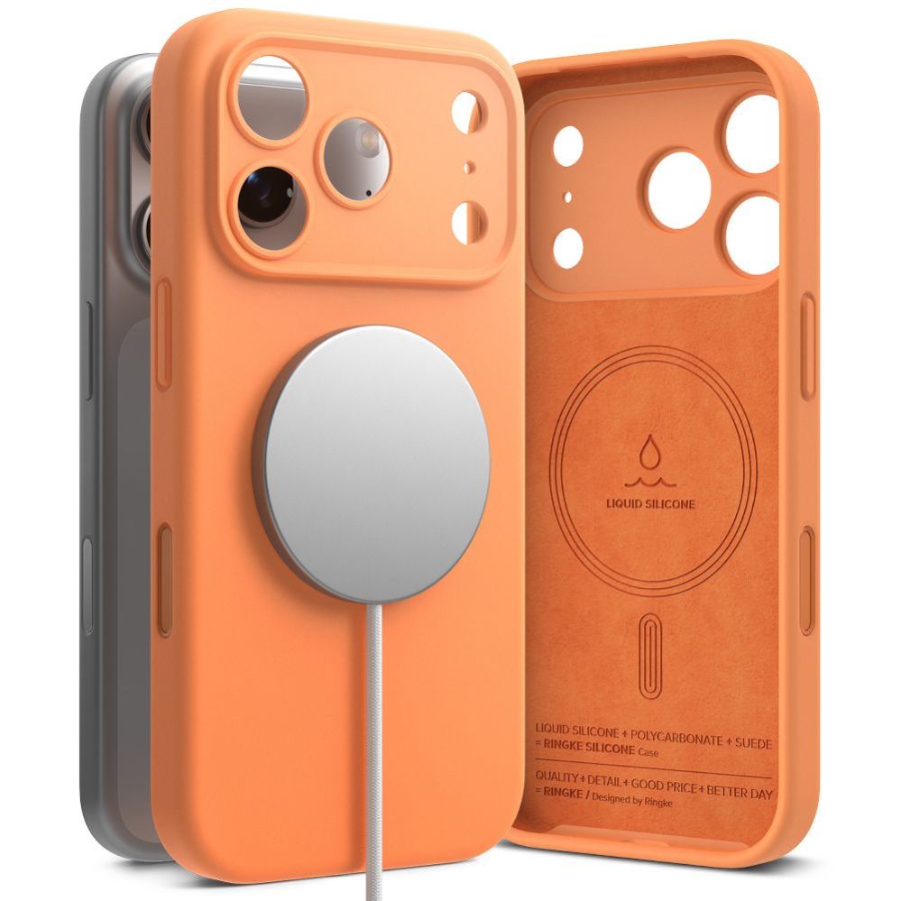 Muud kaubad Ringke Ringke Silicone Magnetic MagSafe Case for iPhone 17 Pro - Orange