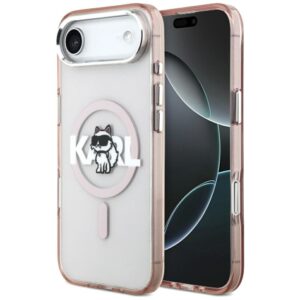 Citas preces Karl Lagerfeld  Karl Lagerfeld IML Choupette Sketch Logo MagSafe Case for iPhone 17 Air - Pink 