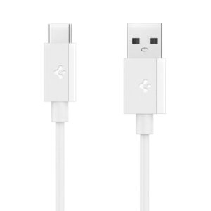 Kitos prekės Spigen  Spigen EB6010AC USB-A / USB-C 60W Cable 100 cm - White 